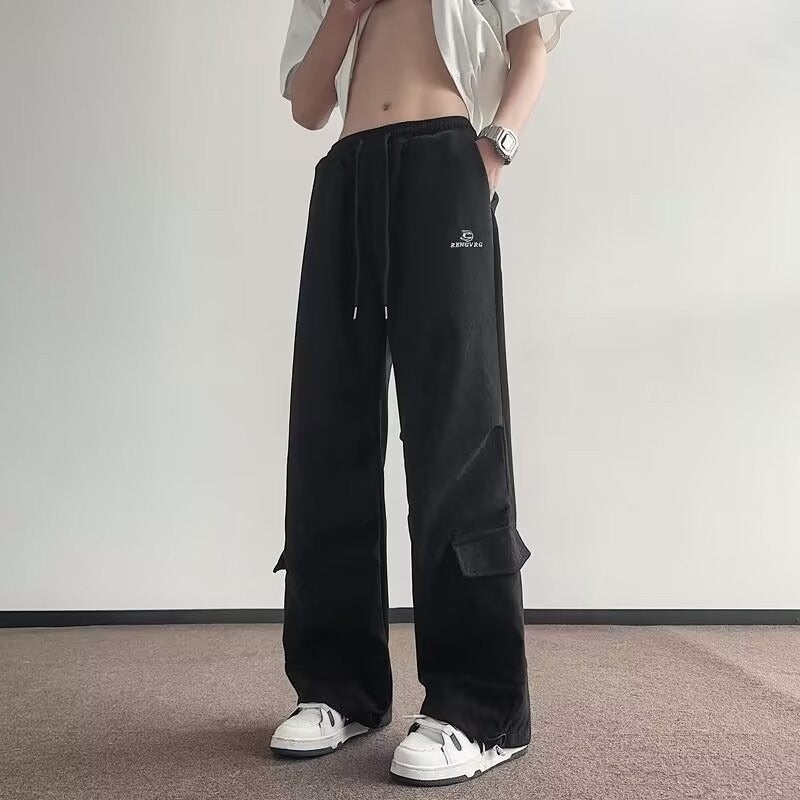 Japanese Style Retro Overalls For Men And Women In Spring Heavy Corduroy Pants High Street Trendy Casual Loose Wide Leg Trousers - Image 4